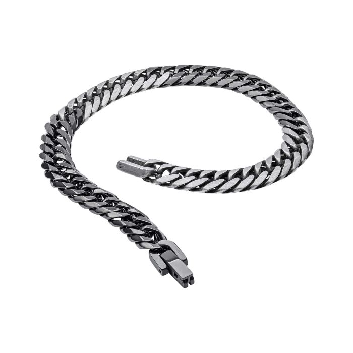 Gecko Jewellery Two Tone Foxtail Bracelet – Stainless Steel Men's Style