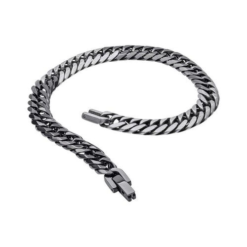 Gecko Jewellery Two Tone Foxtail Bracelet – Stainless Steel Men's Style