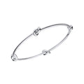 Gecko Jewellery Love Knot Bangle – Recycled Sterling Silver Bracelet