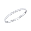 Gecko Jewellery Hammered Texture Bangle – Recycled Sterling Silver