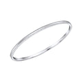Gecko Jewellery Millegrain Bangle – Minimalist Plain Silver Bracelet