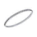 Gecko Jewellery Twisted Rope Bangle – Recycled Sterling Silver