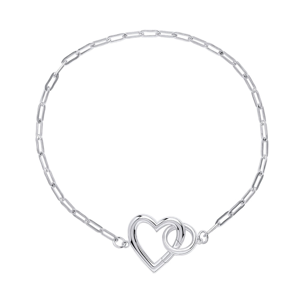Gecko Jewellery Heart Connection Bracelet – Recycled Sterling Silver