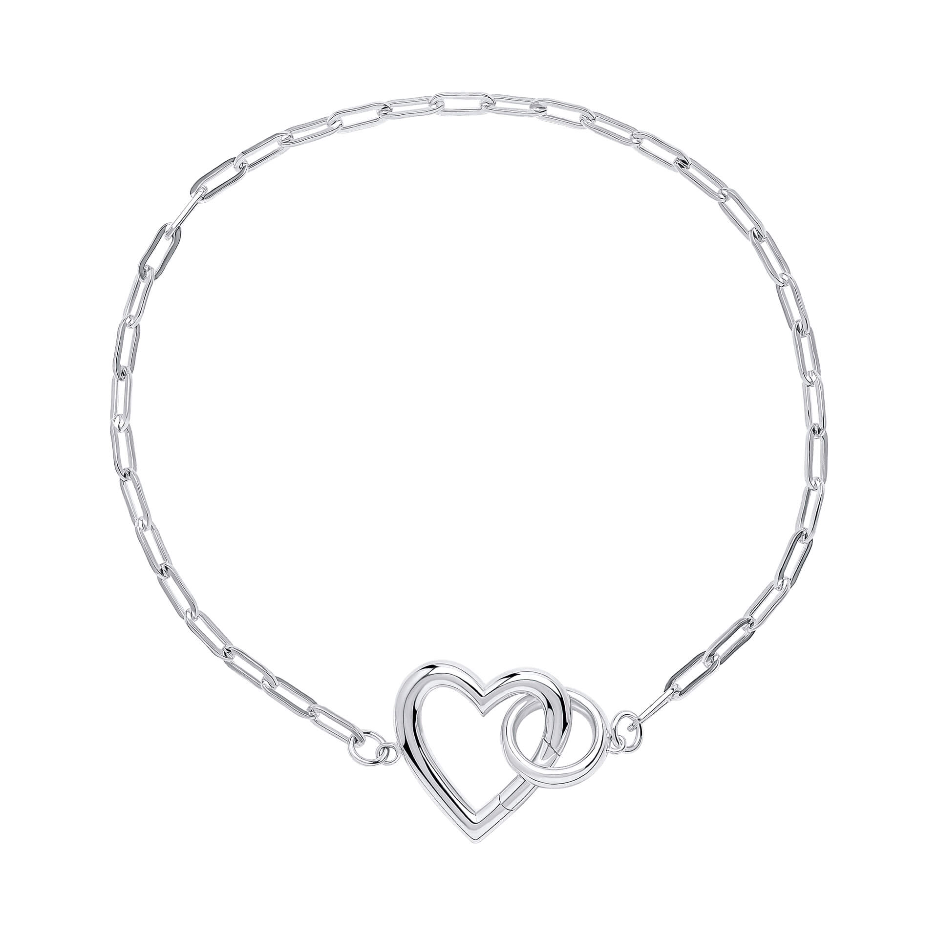 Gecko Jewellery Heart Connection Bracelet – Recycled Sterling Silver