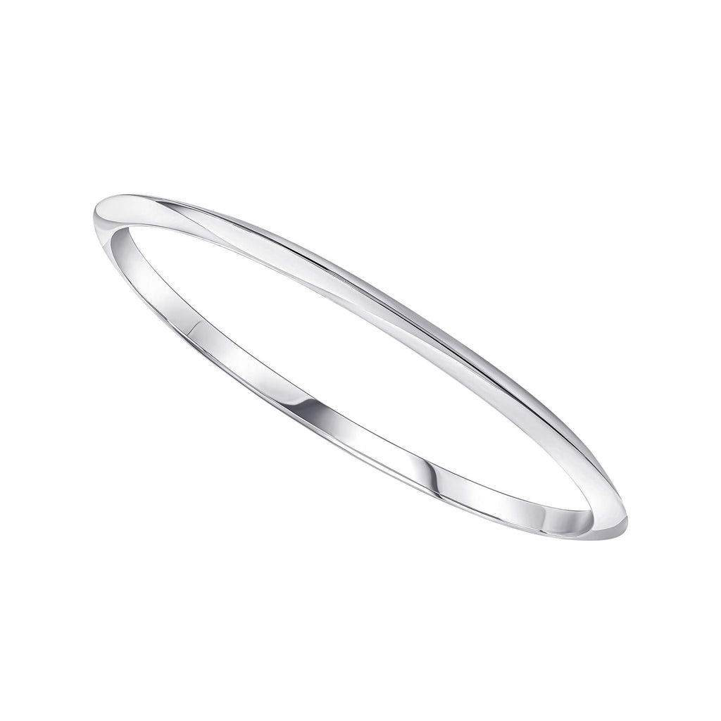 Gecko Jewellery Knife Edge Bangle – Recycled Sterling Silver Bracelet