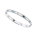 Gecko Jewellery Turquoise Spinner Bangle in Recycled Sterling Silver