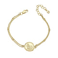 Gecko Jewellery Linaria Layered Bracelet – Gold-Plated Brass Design