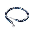 Gecko Jewellery Blue Curb Chain Bracelet – Stainless Steel Jewelry