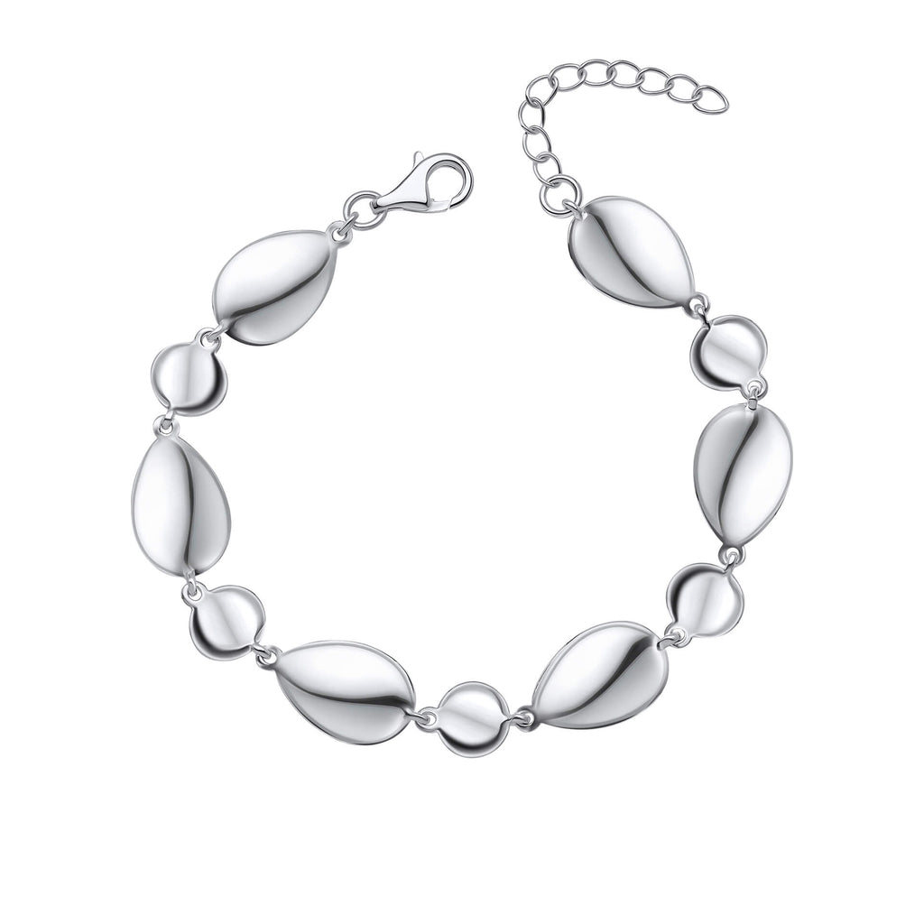 Gecko Jewellery Organic Pebble Bracelet – Recycled Sterling Silver