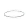 Gecko Jewellery Multi-Stone Flexi Bangle | Sterling Silver & Zirconia
