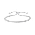 Gecko Jewellery Sterling Silver Diamonfire Zirconia Toggle Bracelet