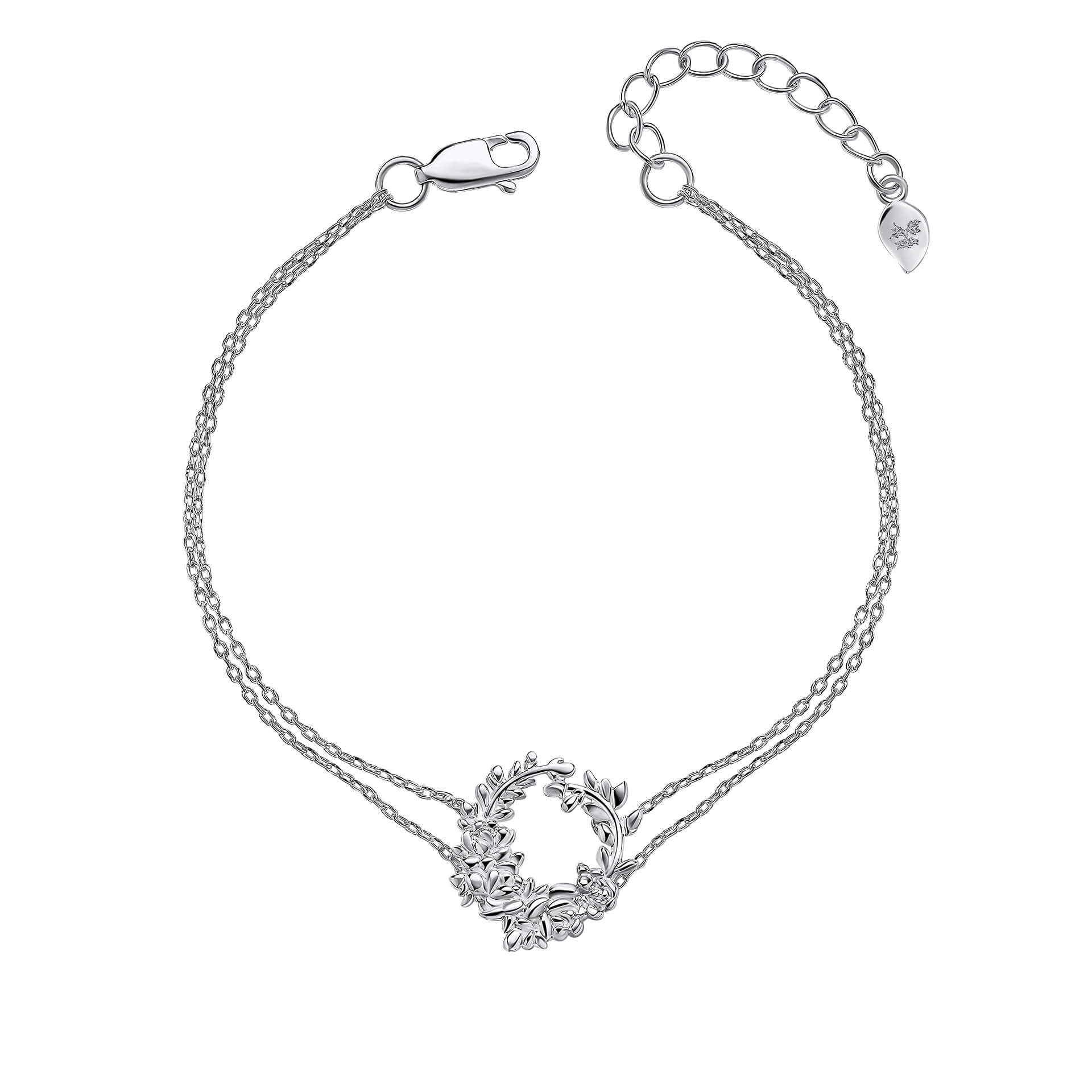 Laura Ashley Cathedine Floral Bracelet in Recycled Sterling Silver