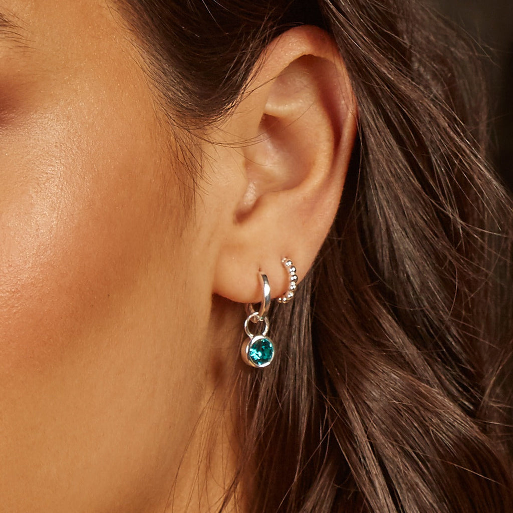 Gecko Jewellery Retail 3/4 Ball Hoop Earrings - Modern Stacking Style
