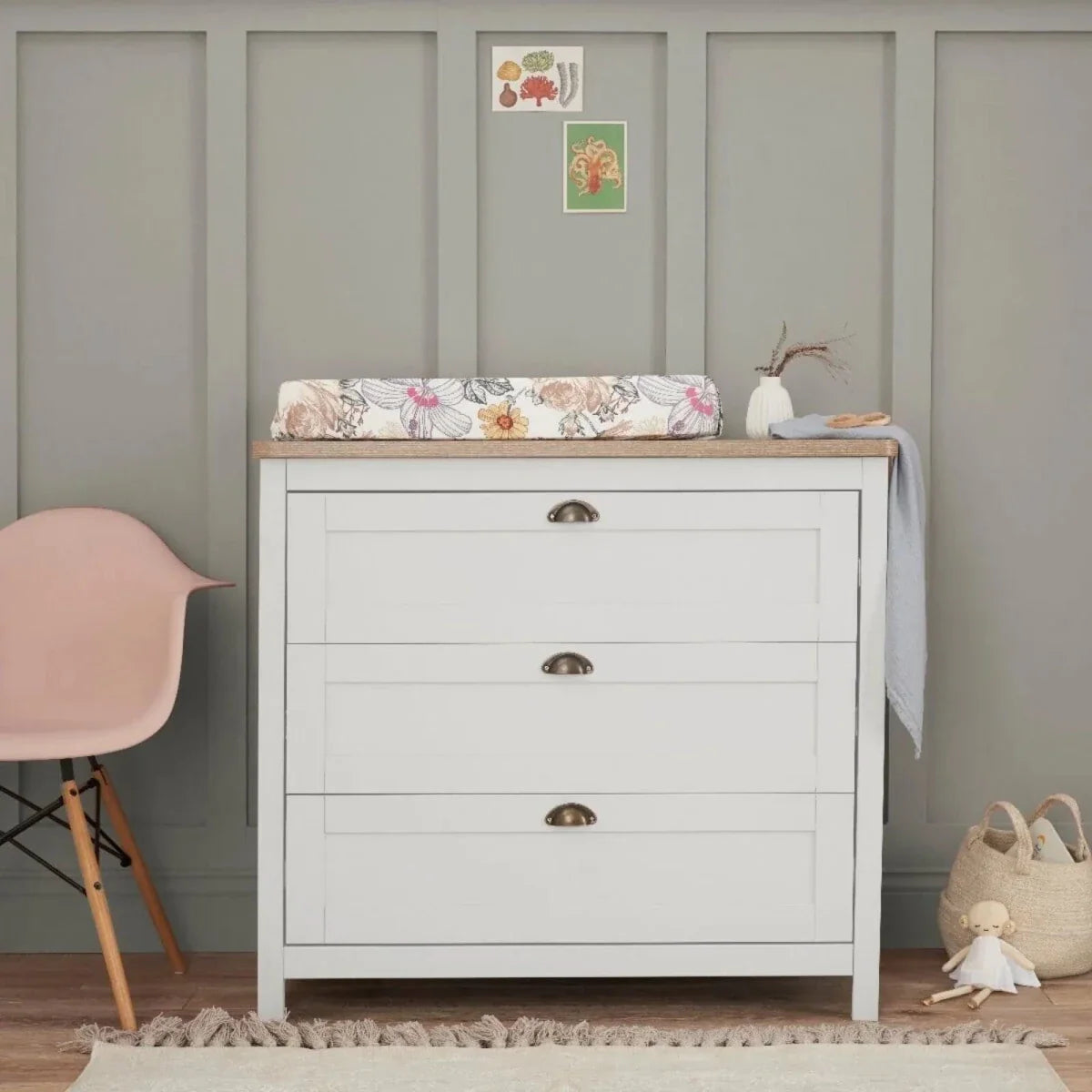 Tutti Bambini Verona 2 pcs Room Set - White/Oak
