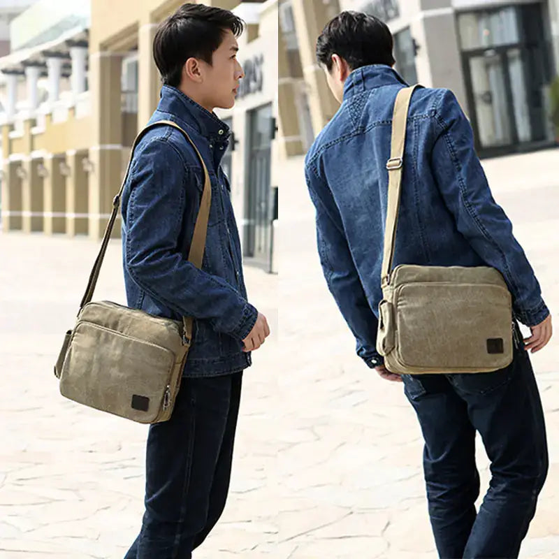 Vintage Canvas Utility Crossbody