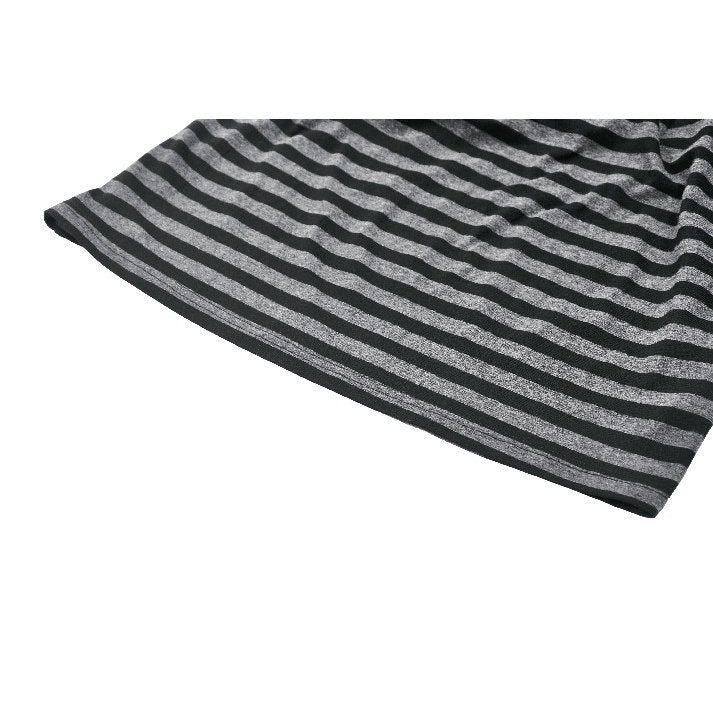 Dark In Love Salem Striped Cat Ear Hoodie Dress – Grey & Black Goth