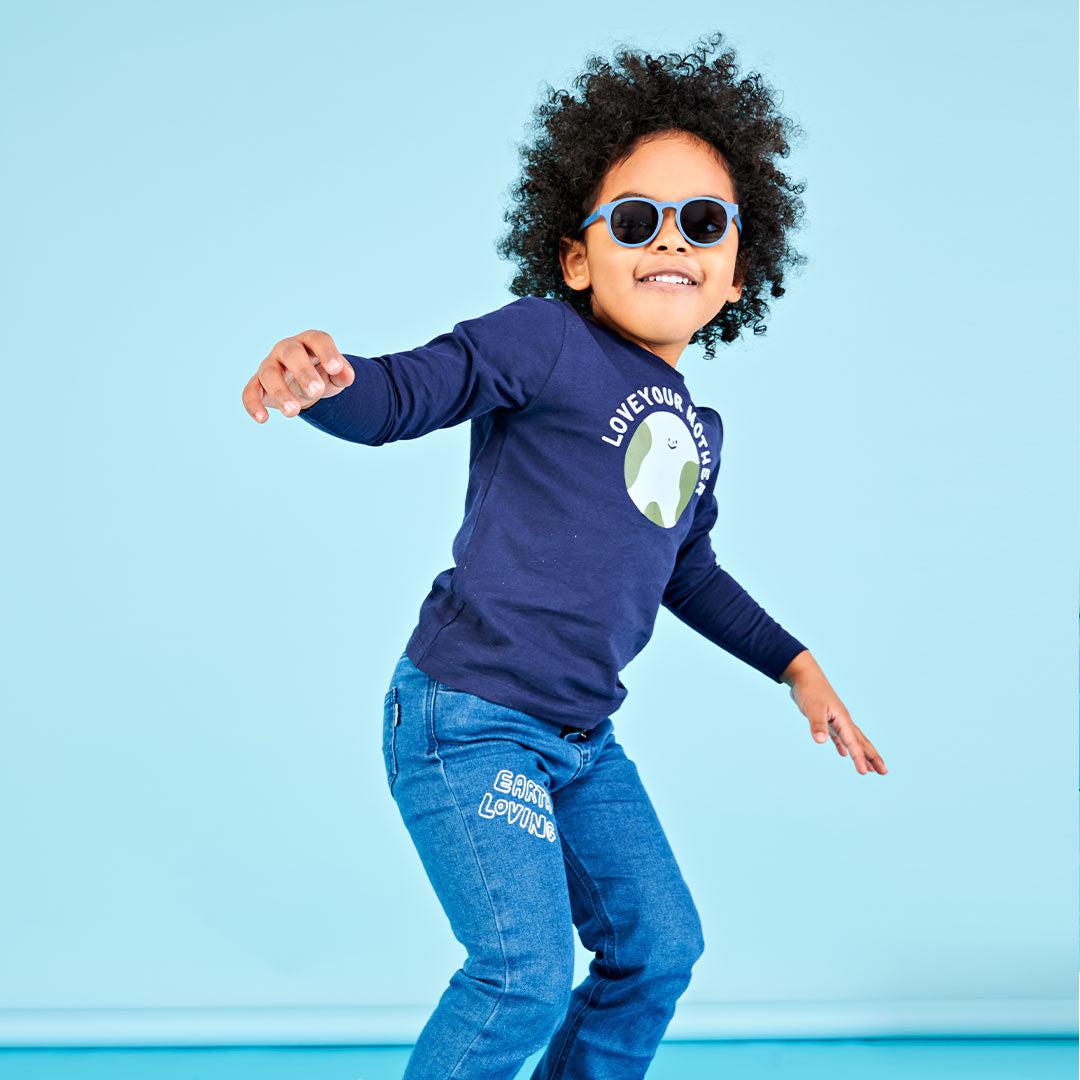 Babiators Eco Keyhole Kids Sunglasses – Recycled Plastic – Pacific Blue