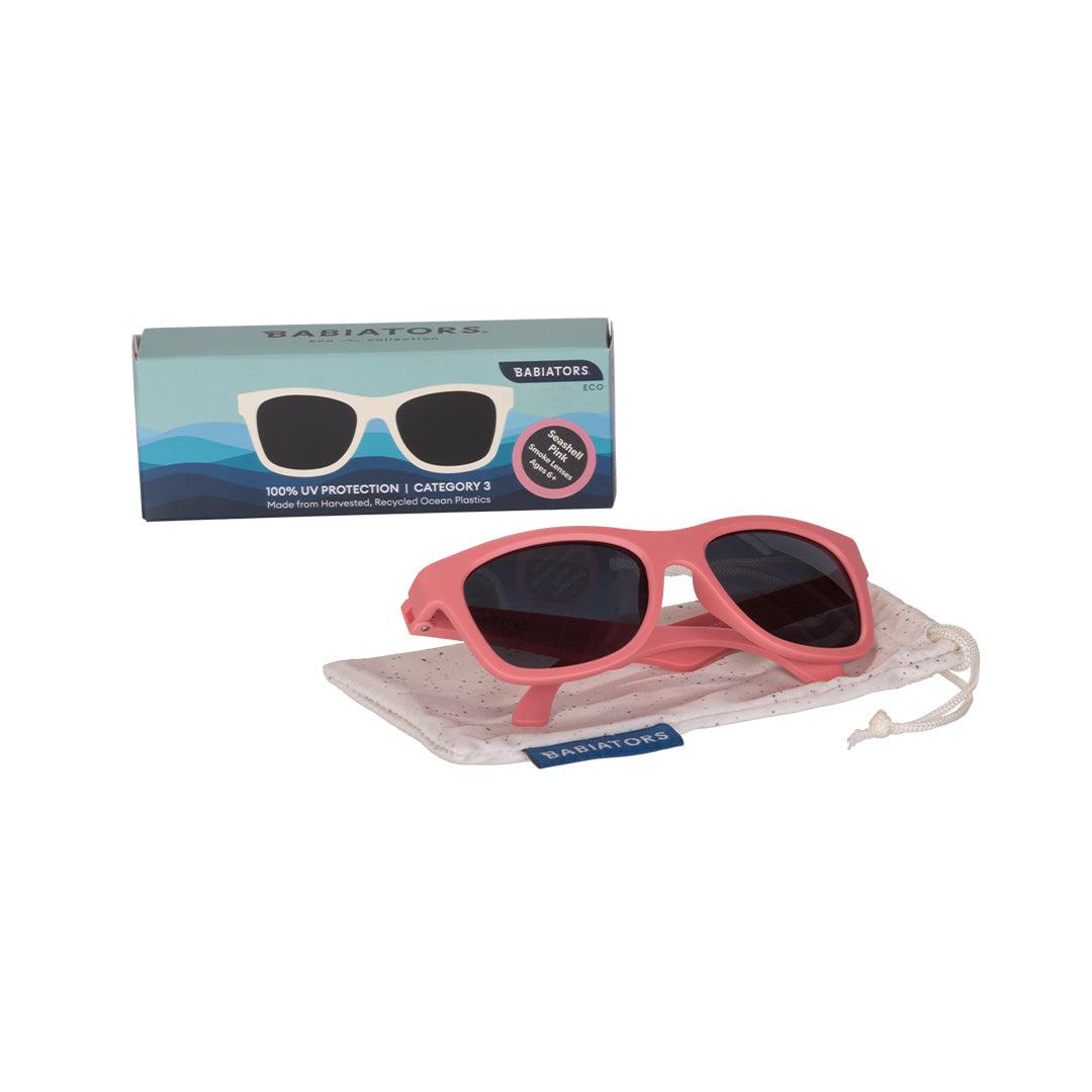 Babiators Eco Navigator Sunglasses – Recycled Plastic – Seashell Pink