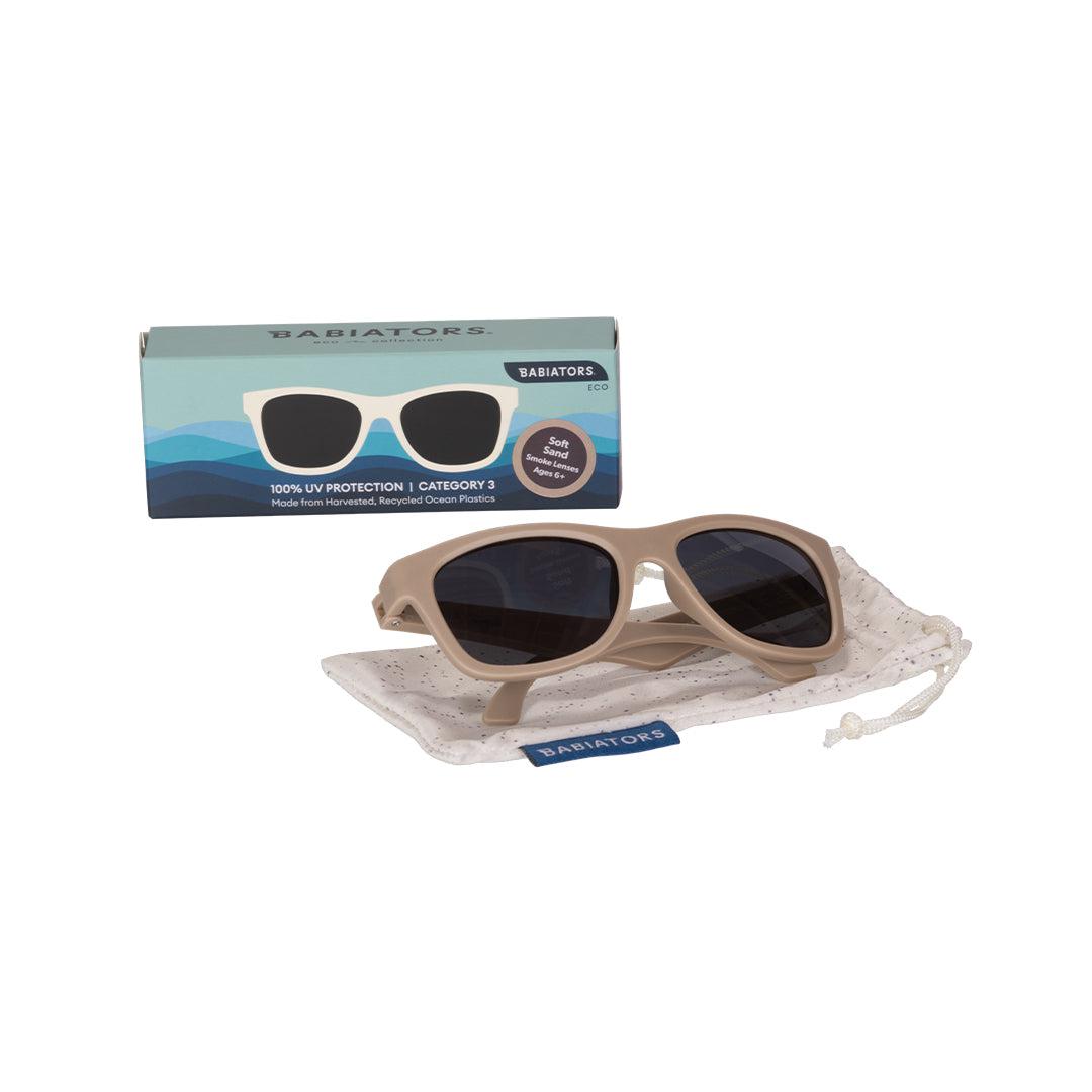 Babiators Eco Navigator Kids Sunglasses – Recycled Plastic – Soft Sand