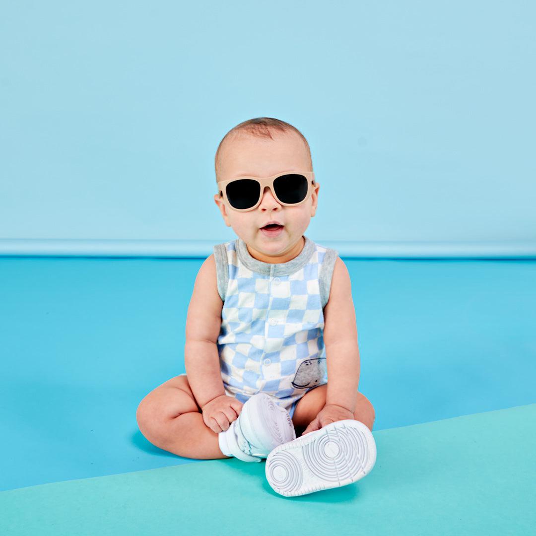 Babiators Eco Navigator Kids Sunglasses – Recycled Plastic – Soft Sand