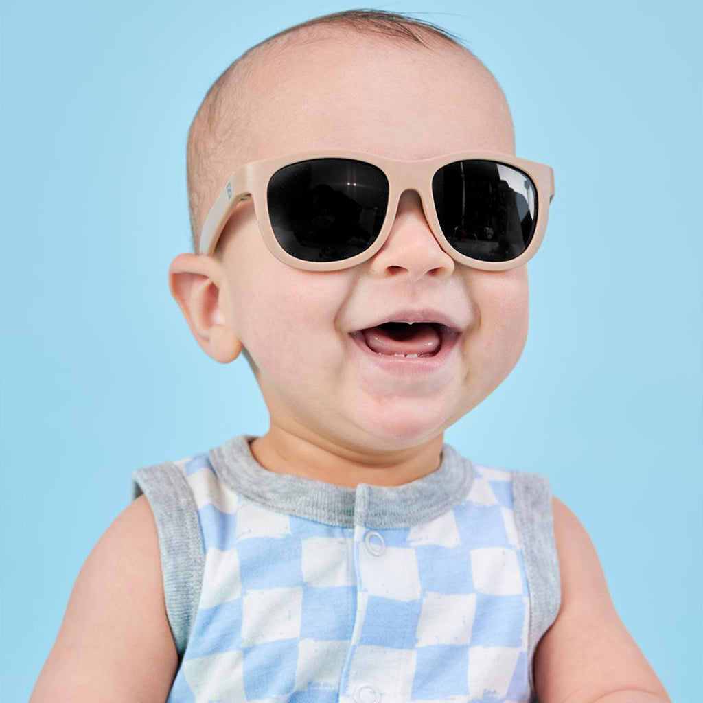 Babiators Eco Navigator Kids Sunglasses – Recycled Plastic – Soft Sand