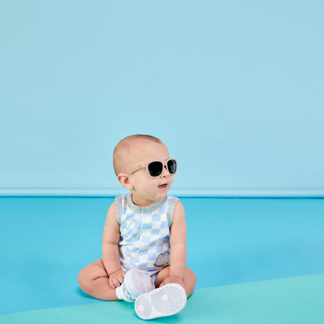 Babiators Eco Navigator Kids Sunglasses – Recycled Plastic – Soft Sand