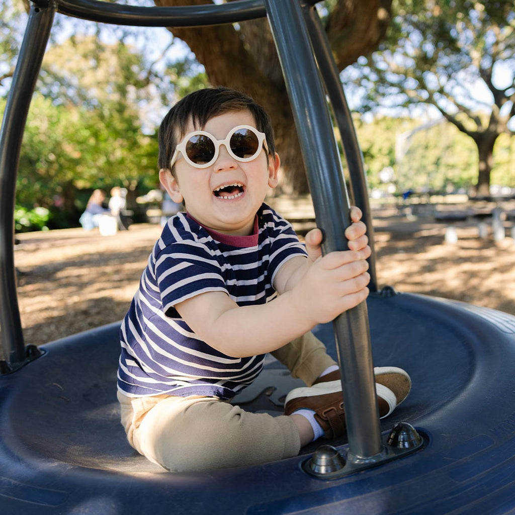 Babiators Kids Euro Round Sunglasses – Sweet Cream UV Protection