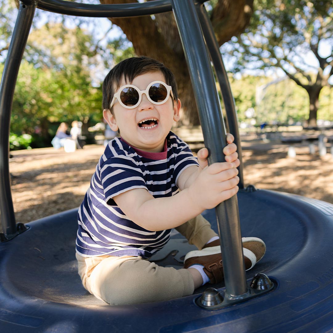 Babiators Kids Euro Round Sunglasses – Sweet Cream UV Protection