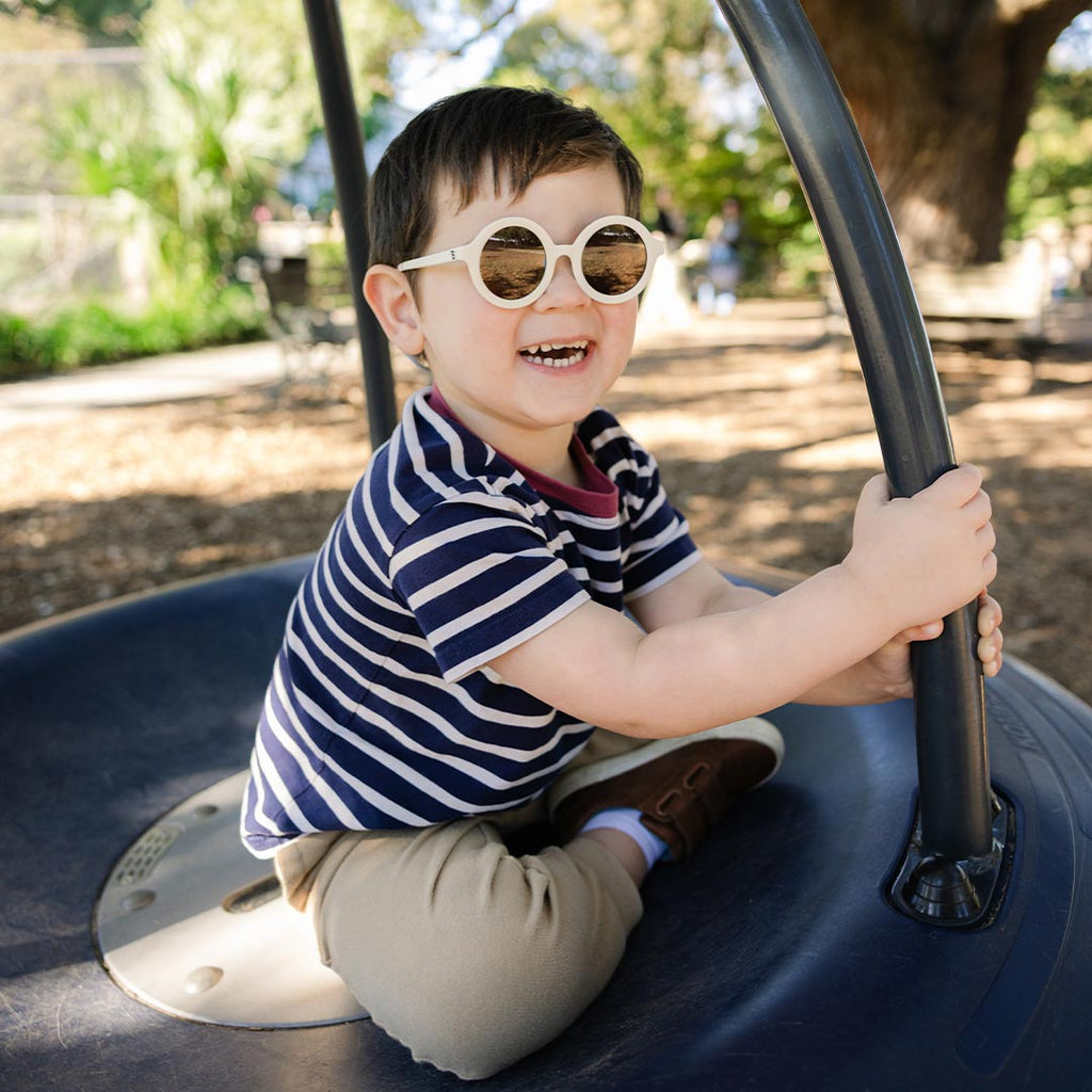 Babiators Kids Euro Round Sunglasses – Sweet Cream UV Protection
