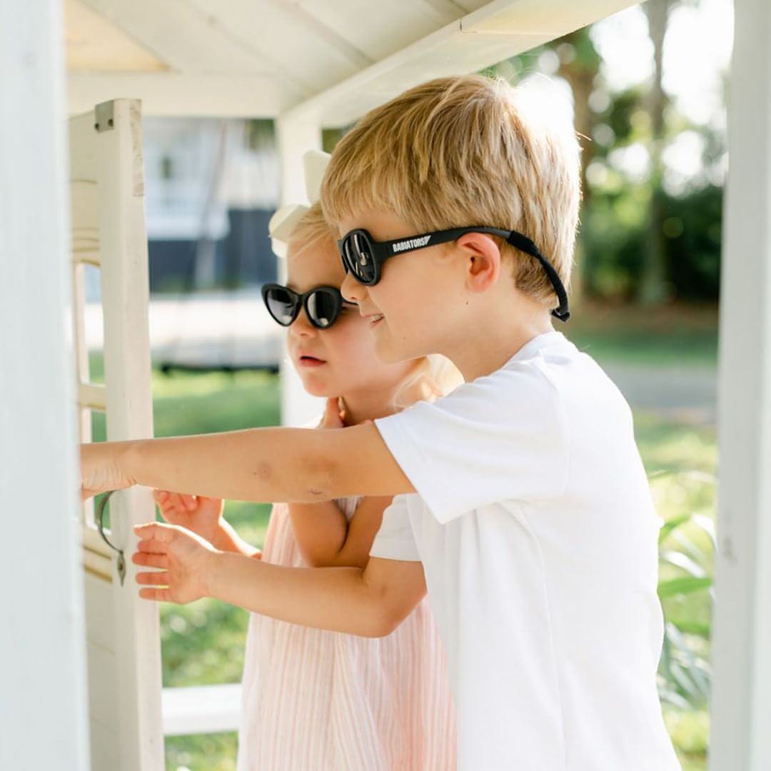 Babiators Black Fabric Strap – Adjustable Sunglasses Strap for Kids