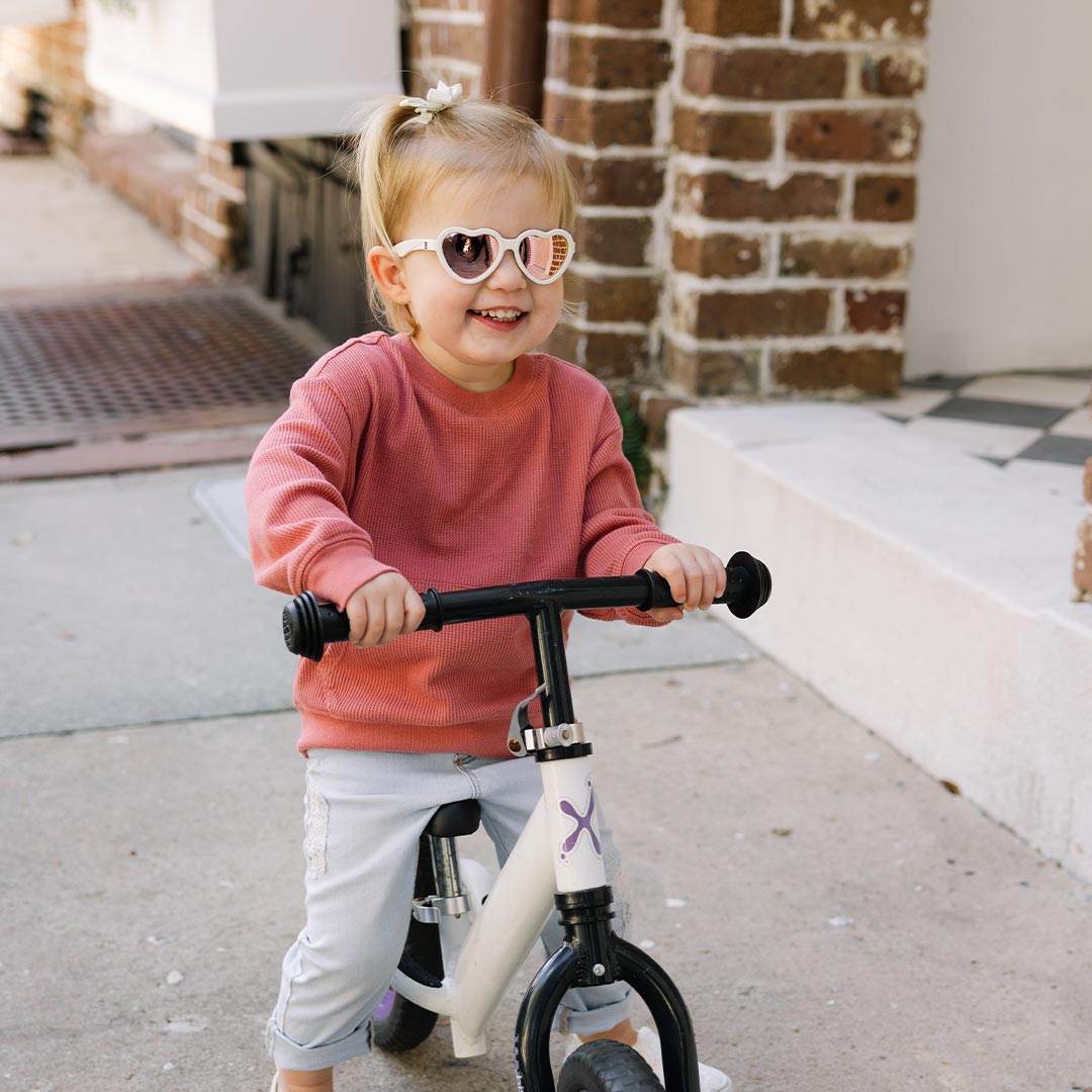Babiators Polarised Heart Sunglasses – Kids Flexible UV Protection Cream