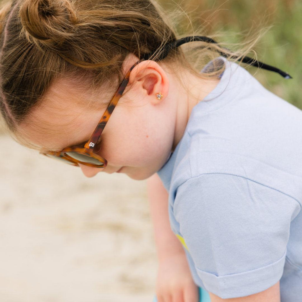 Babiators Kids Keyhole Sunglasses – Flexible UV Protection – Tortoise