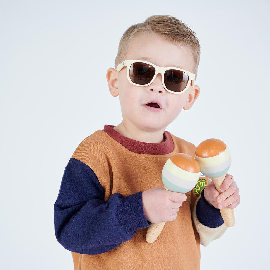 Babiators Kids Navigator Sunglasses – UV Protection – Sweet Cream