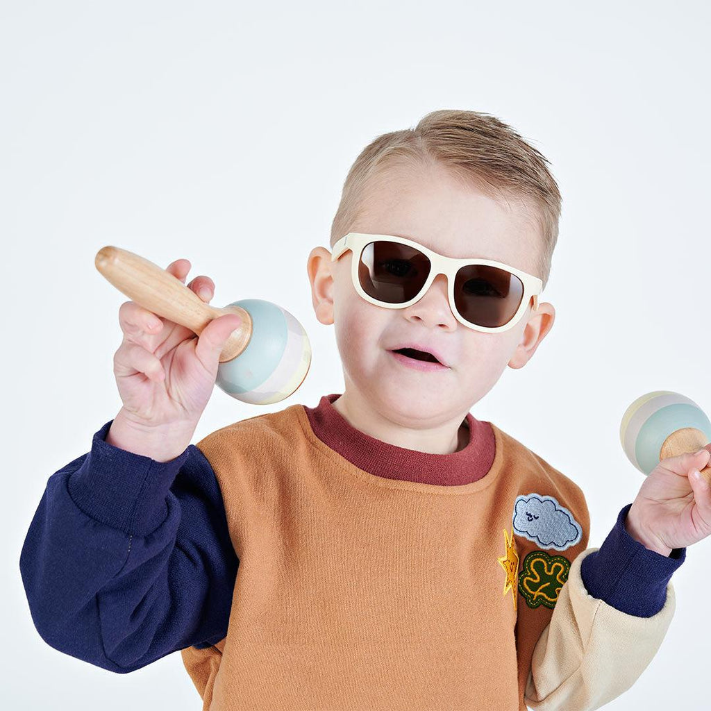 Babiators Kids Navigator Sunglasses – UV Protection – Sweet Cream
