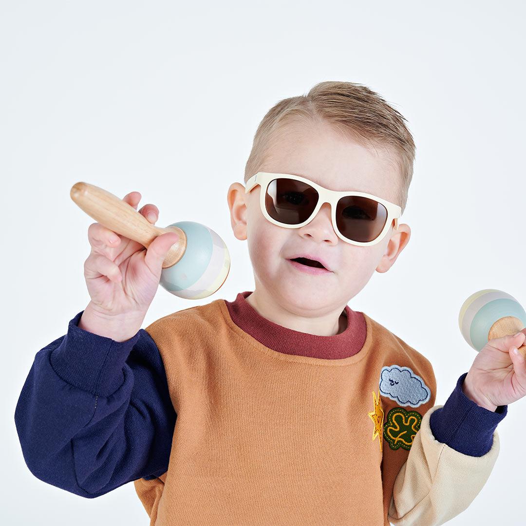 Babiators Kids Navigator Sunglasses – UV Protection – Sweet Cream