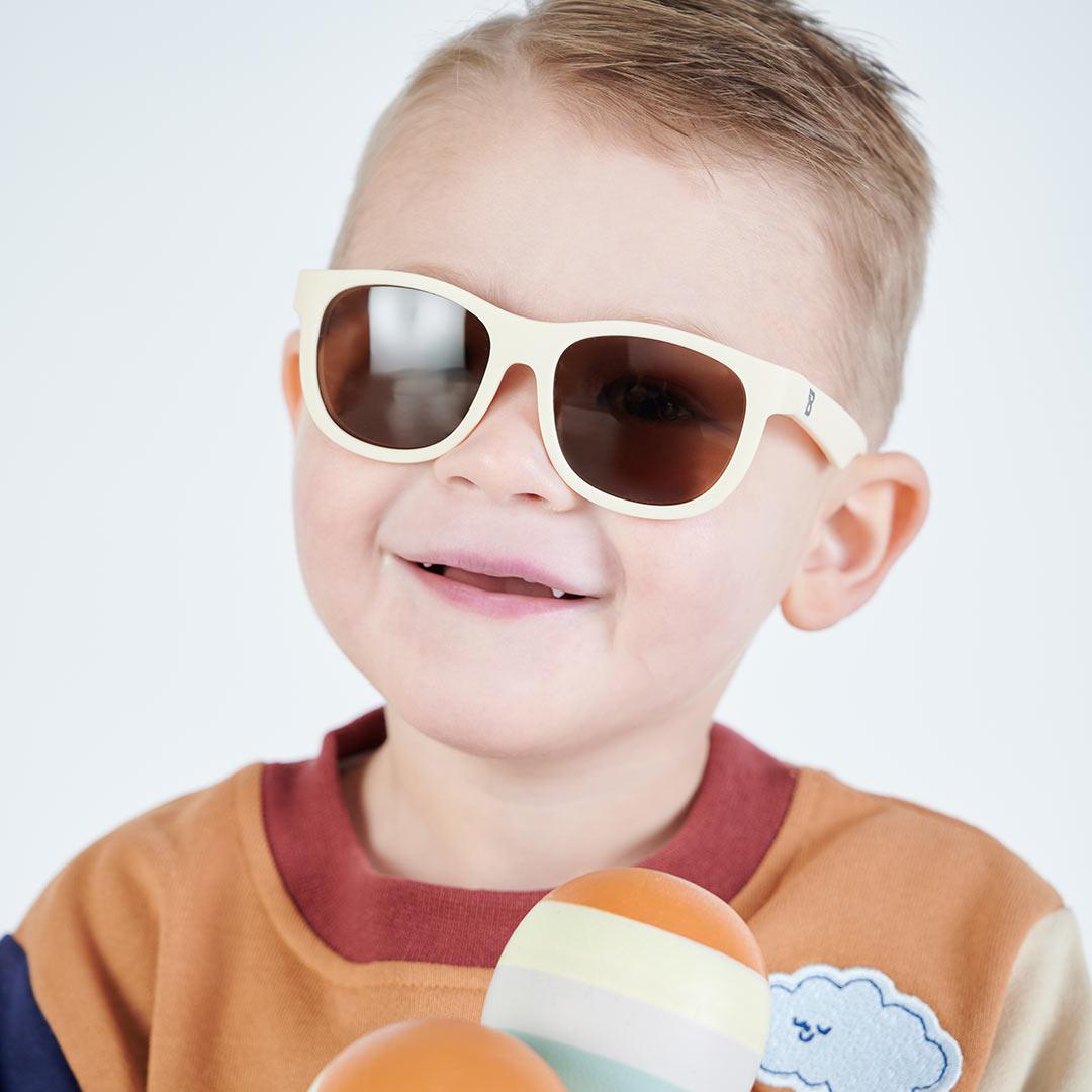 Babiators Kids Navigator Sunglasses – UV Protection – Sweet Cream