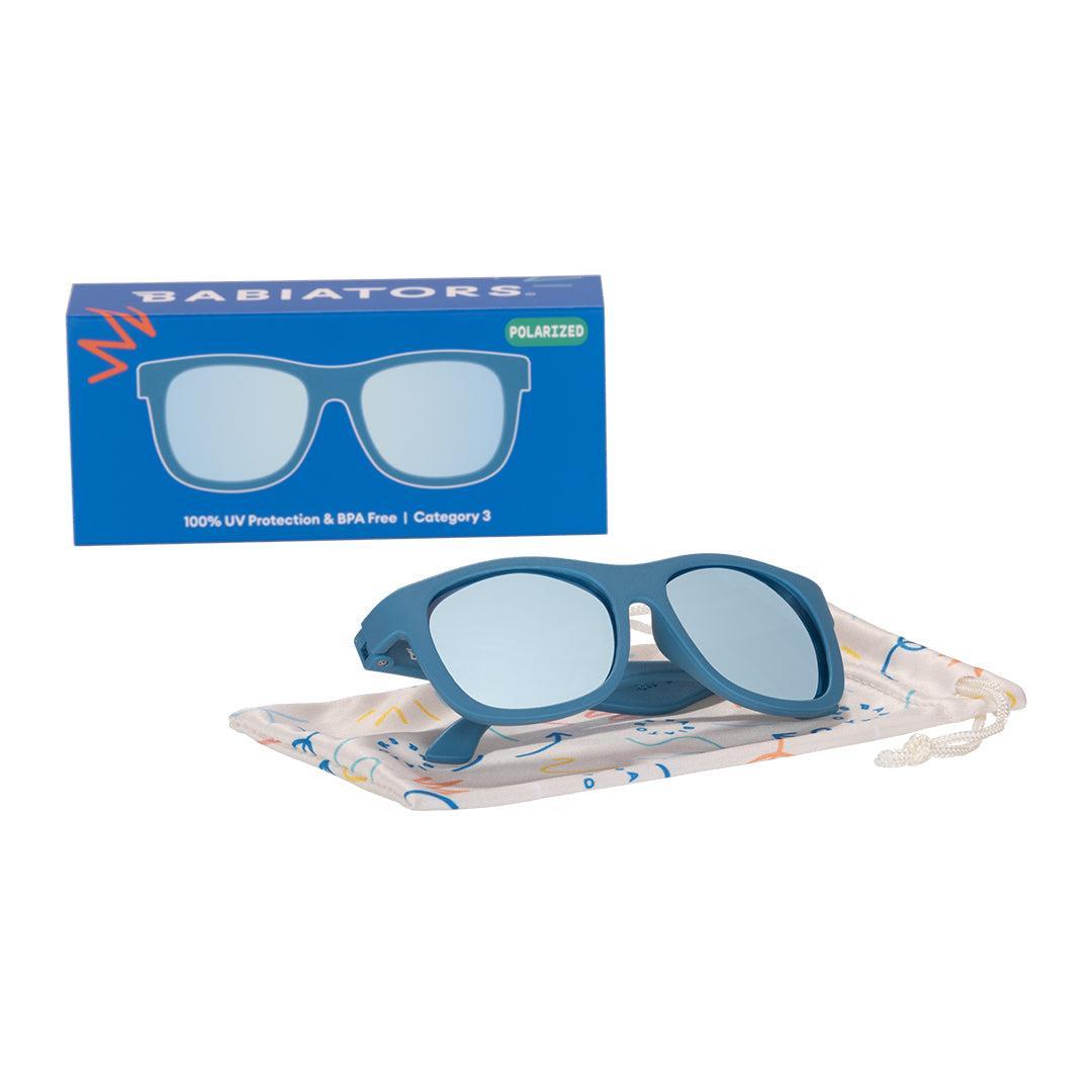 Babiators Polarised Navigator Kids Sunglasses – Midnight Blue Rubber