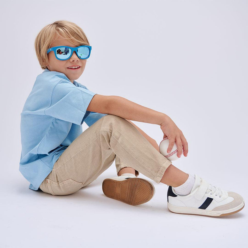 Babiators Polarised Navigator Kids Sunglasses – Midnight Blue Rubber