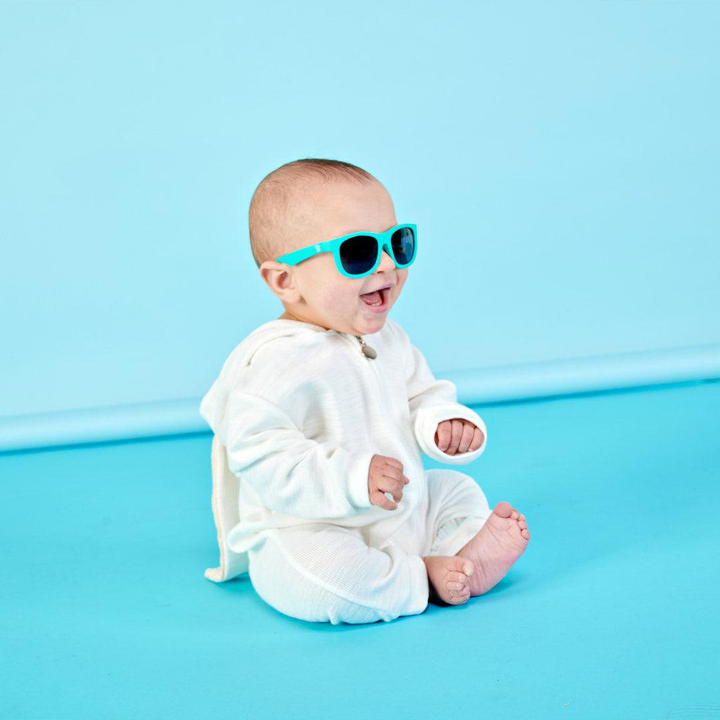 Babiators Kids Navigator Sunglasses – UV Protection – Totally Turquoise