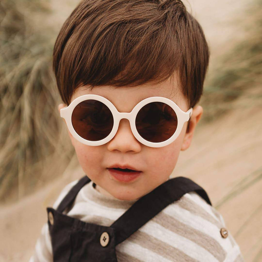 Babiators Kids Euro Round Sunglasses – Sweet Cream UV Protection