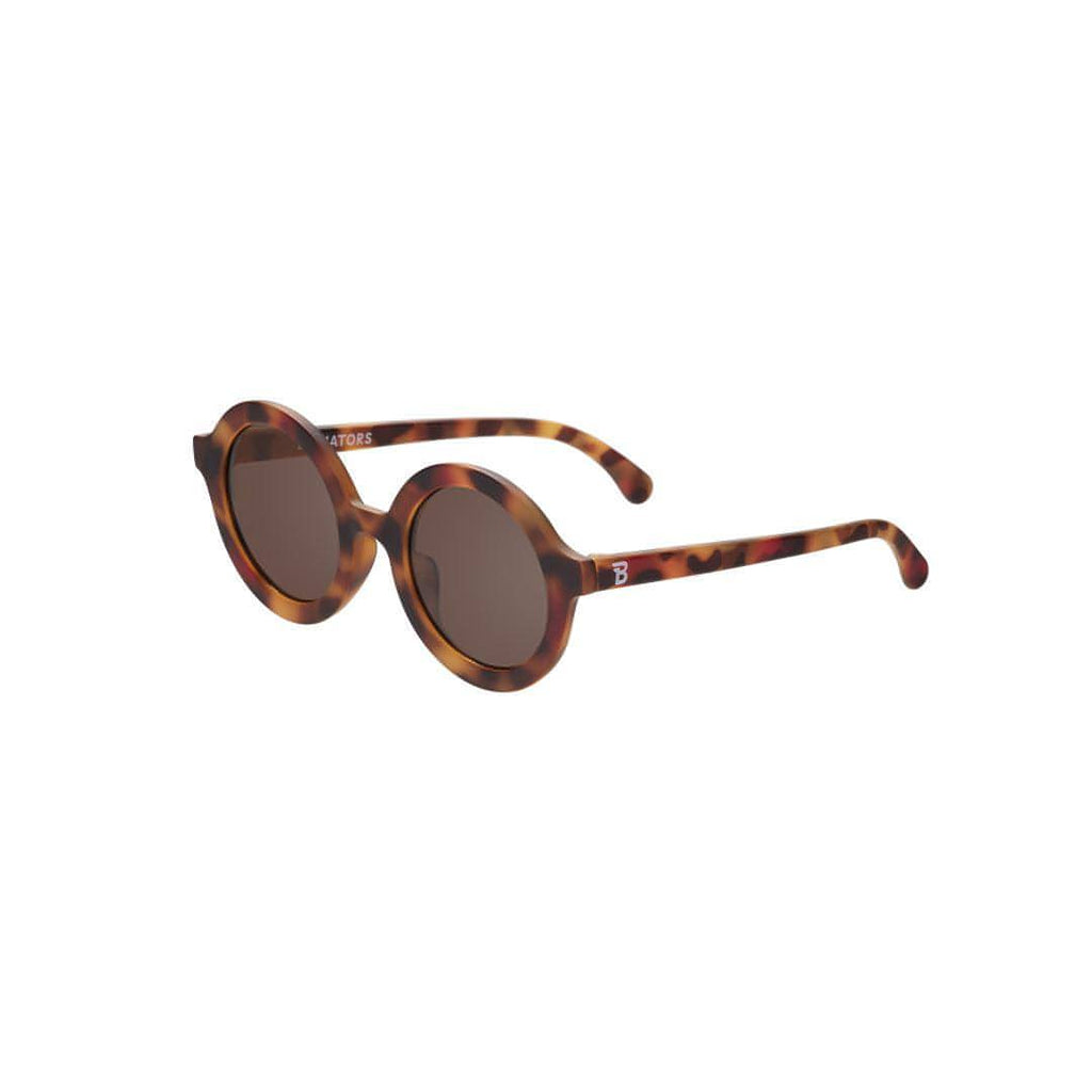 Babiators Kids Euro Round Sunglasses | Durable UV Protection - Tortoise