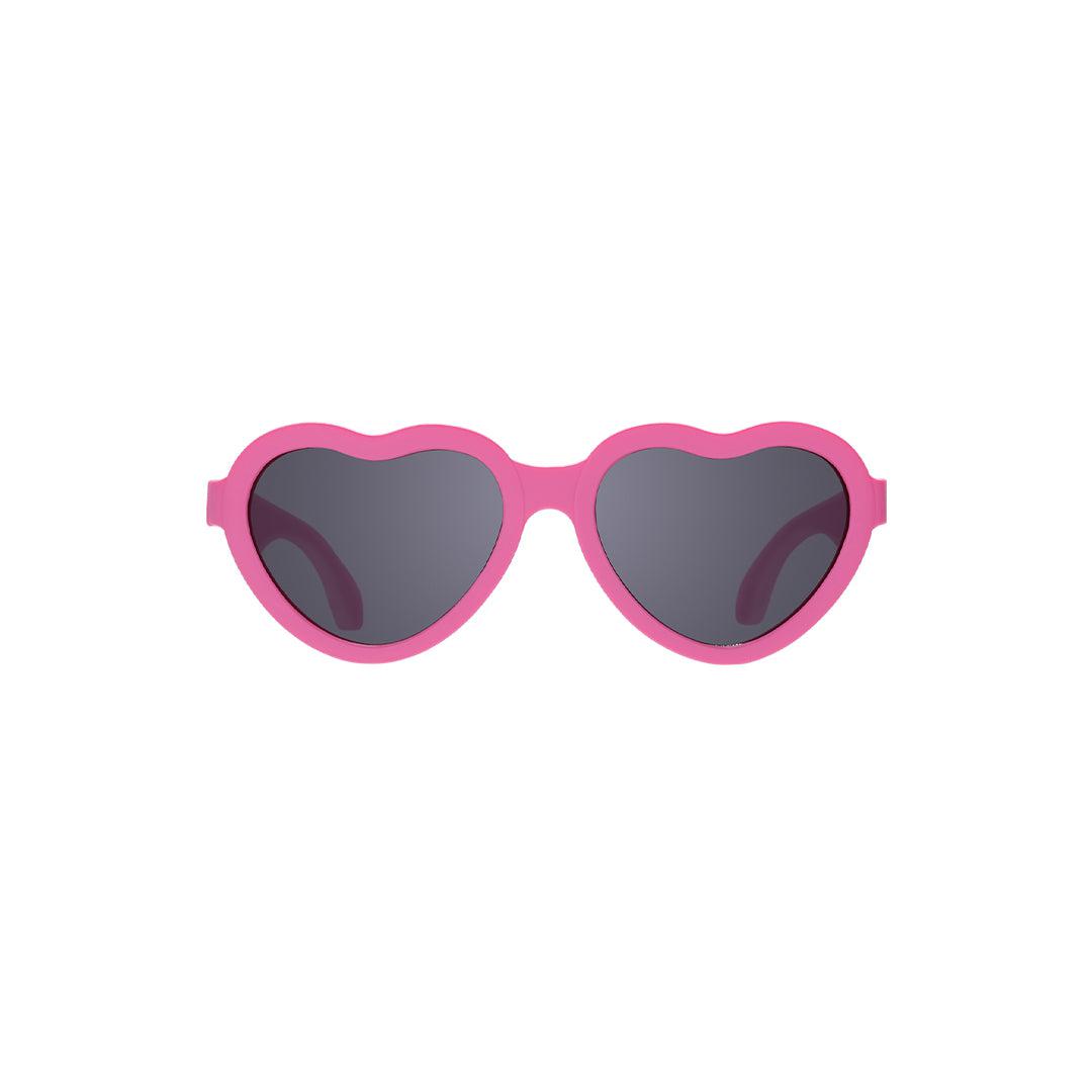 Babiators Kids Heart Sunglasses – UV Protection Rubber Frames – Pink