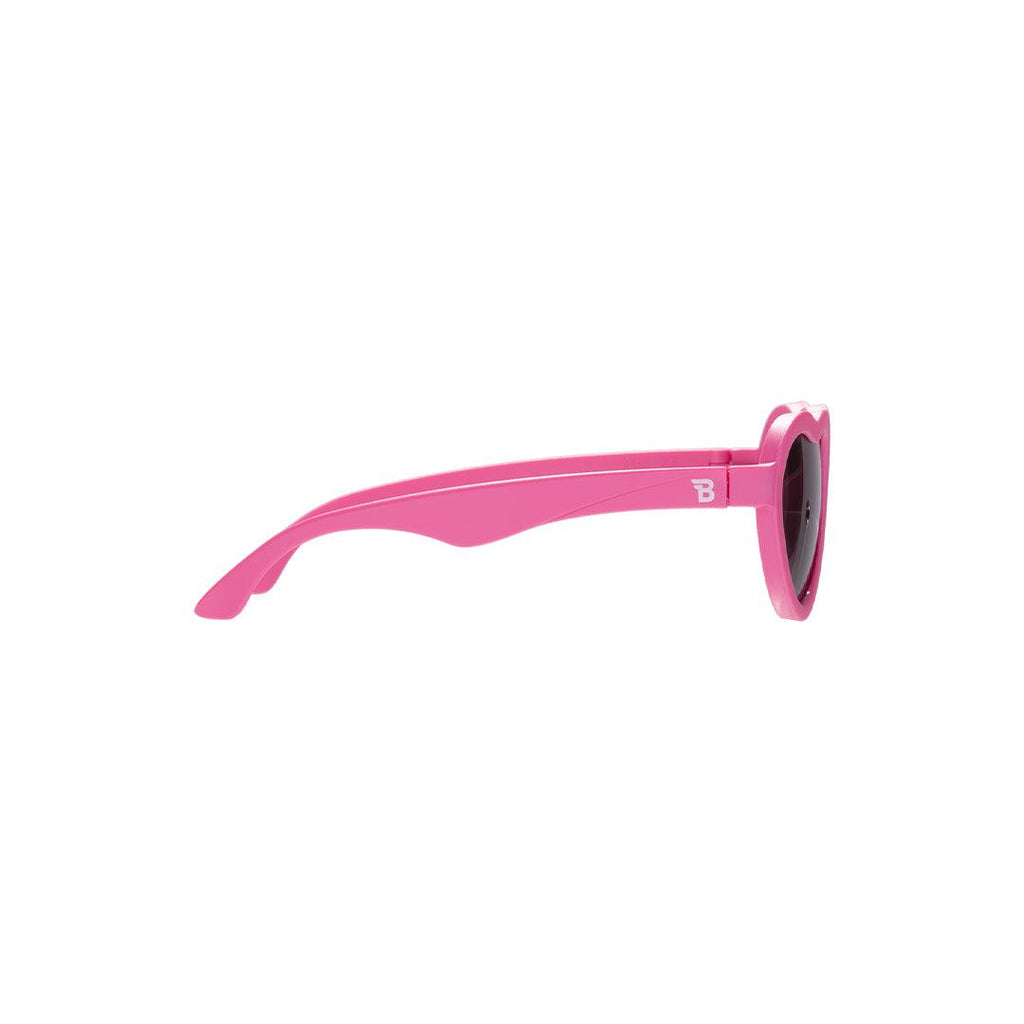 Babiators Kids Heart Sunglasses – UV Protection Rubber Frames – Pink
