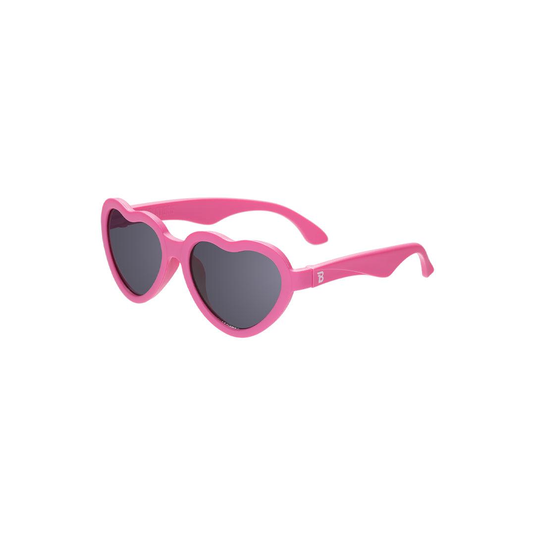 Babiators Kids Heart Sunglasses – UV Protection Rubber Frames – Pink