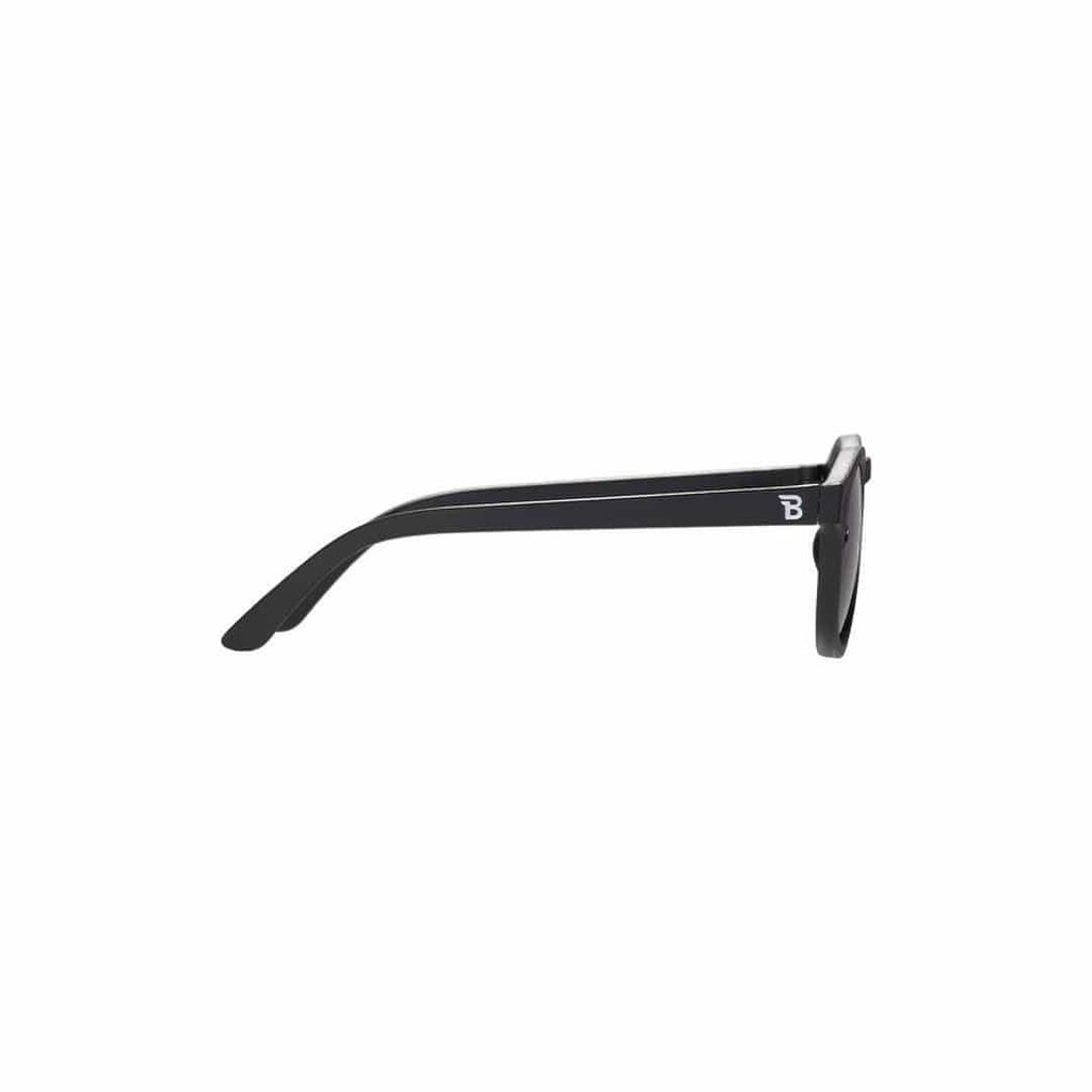 Babiators Original Keyhole Kids Sunglasses - Flexible UV Protection - Jet Black