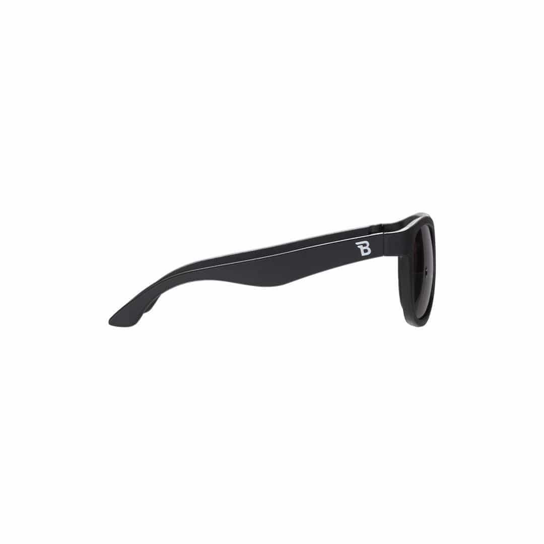 Babiators Kids Navigator Sunglasses | Jet Black Flexible Rubber Frames