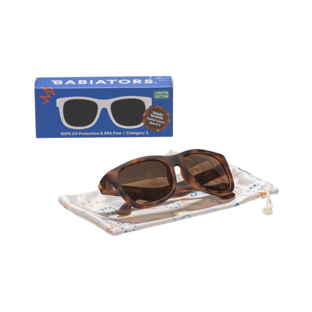 Babiators Kids Navigator Sunglasses – Durable UV Protection Tortoise