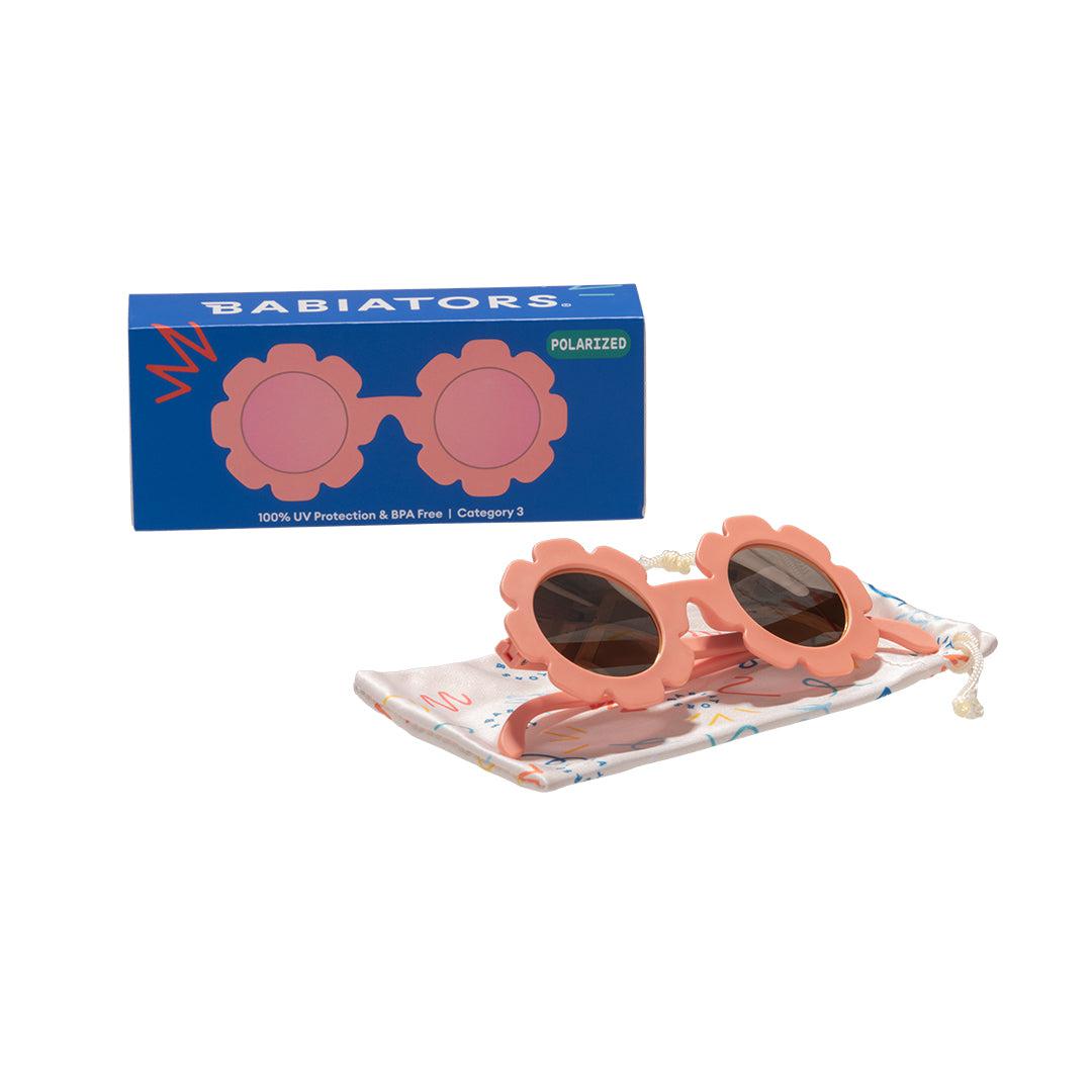 Babiators Polarised Flower Sunglasses for Kids – Peachy Keen Pink