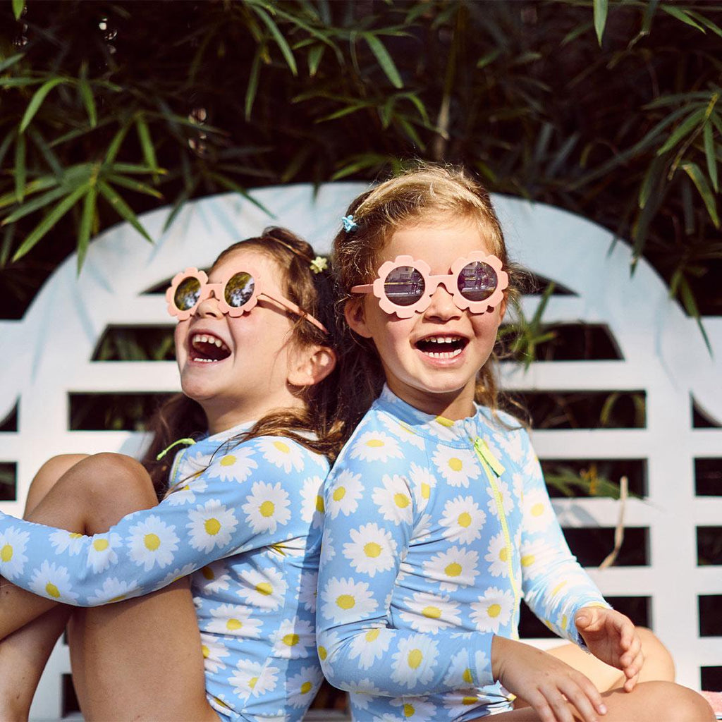 Babiators Polarised Flower Sunglasses for Kids – Peachy Keen Pink