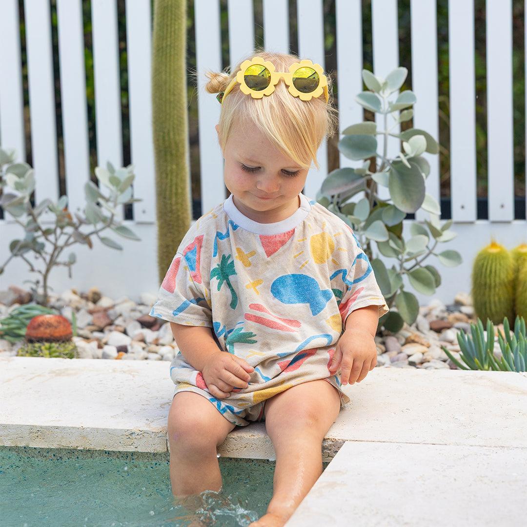 Babiators Polarised Flower Sunglasses – Kids Flexible UV Protection